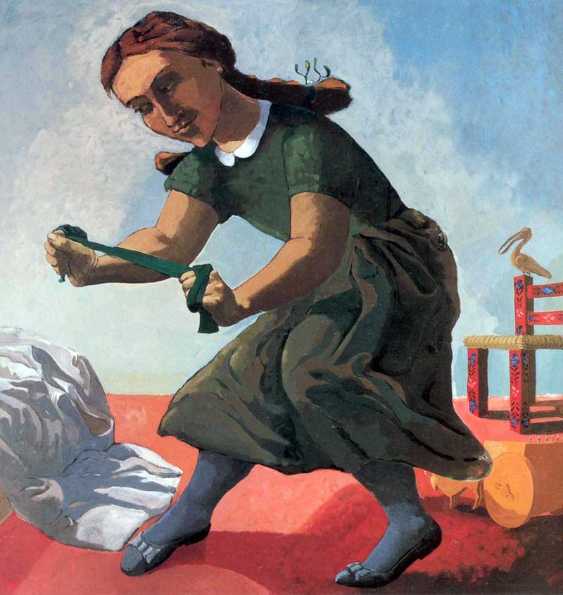 Paula Rego Woman Green   Paula Rego Woman Green 